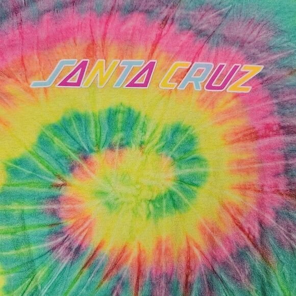 The Original Santa Cruz Tie-Dye Skateboard Shirt Medium Long Sleeve T-Shirt - Picture 2 of 10